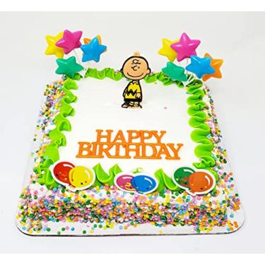 Imagem de Conjunto de lembrancinhas de bolo de cupcake de aniversário Charlie Brown com Charlie Brown e Friends