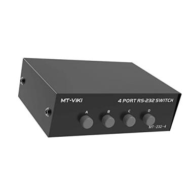 Imagem de predolo Impressora DB9 Pin Serial RS232 Switch Box Manual 4Portas Data Sharing Switcher, 4 portas