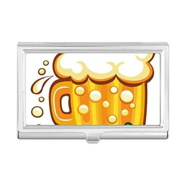 Imagem de Clover Yellow Beer Ireland St.Patrick's Day Porta-cartões de visita Carteira de bolso