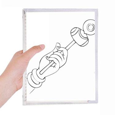 Imagem de Caderno Culture Hand Line Desenho Simples Folhas Soltas Diário Recarregável Diário Papelaria