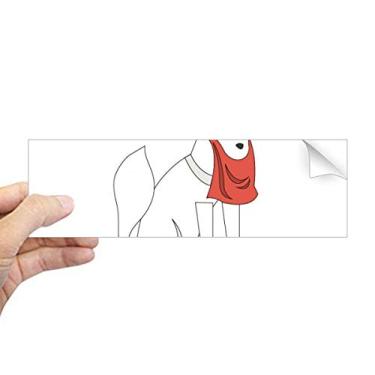 Imagem de DIYthinker Adesivo retangular de raposa famosa japonesa, para notebook, janela