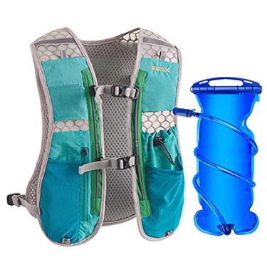 Imagem de Mochila de corrida leve 5L para esportes ao ar livre, trilha, corrida, maratona, trilha, caminhada, fitness, bolsa de hidratação para homens e mulheres, com bolsa de 1L ou chaleira de 500 ml