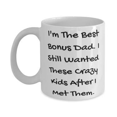 Imagem de Caneca Epic Stepdad 325 g 425 g, I'm The Best Dad. I Still Wanted These Crazy Kids, For Dad, Gift From Daughter, Cup For Stepdad