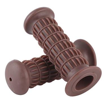 Imagem de Universal Shakeproof antiderrapante borracha Gs motocicleta Ary para guidão de motocicleta 25-28 mm, alça de motocicleta (marrom)