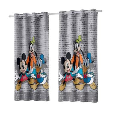 Imagem de Cortina Quarto Bella Janela Corta Luz 260x170 Mickey Amigos