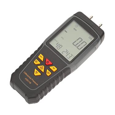 Imagem de Testador de Pressão de Gás Digital Portátil, Medidor de Pressão Com Visor Retroiluminado por LED para Energia Elétrica Química e Metalúrgica