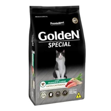 Imagem de PremieR Pet Golden Special Ração Seca para Gatos Castrados Sabor Frango e Carne 10,1kg