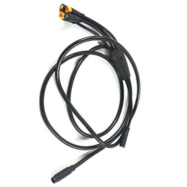 Imagem de Acessórios de bicicleta elétrica 5 em 1 cabo impermeável de integração de bicicleta elétrica de bicicleta elétrica 132 cm para controlador KT controlador acessórios de bicicleta elétrica