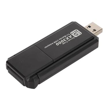 Imagem de Adaptador USB WiFi6 para PC de Mesa, Dongle WiFi USB de 3 Gbps Com TriBand 2.4G 5G 6G, Placa de Rede Gigabit Sem Fio 802.11ax para 11 PC