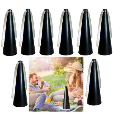 Imagem de Ventilador Repelente Kit 8 Uni Afasta Inseto Mosca Mosquito Muriçoca Portatil Mesa Piquenique Jardim Casa Quarto Ar Livre
