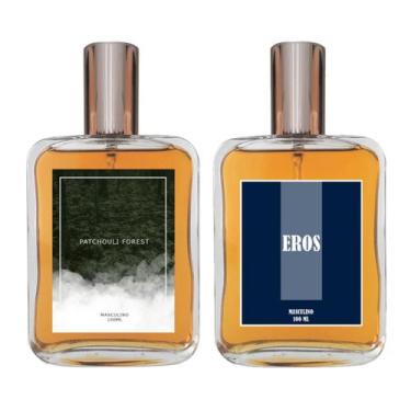 Imagem de Kit Perfume Masculino - Patchouli Forest + Eros 100ml - Essência Do Br