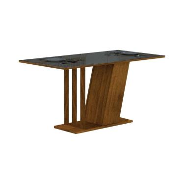 Imagem de Mesa de Jantar Miami 160cm Yescasa freijo/cinza