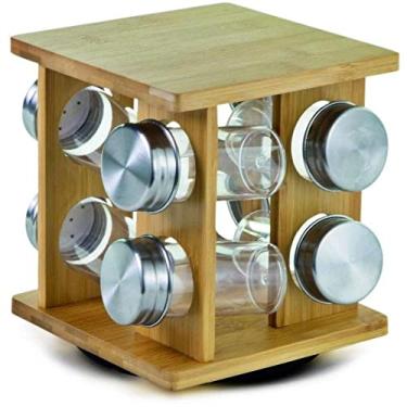 Imagem de Mimo - Porta Condimento 8Un Giratorio Bambu Mimo Aj19186