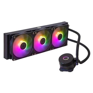 Imagem de Cooler Master MasterLiquid 360L Core 360mm Close-Loop AIO Liquid Cooler, sincronização ARGB, bomba Coldplate Gen S, PWM de 120 mm, AMD Ryzen AM5/AM4, Intel LGA1700/1200- Preto