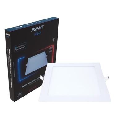 Imagem de Painel Plafon Inteligente LED Smart Wi-Fi compatível com Alexa, linha NEO, 24W, 30x30, Embutir, Quadrado, Luz branca e amarela (2700K-6500K), Bivolt, Avant