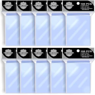 Imagem de Capas para cartas colecionáveis 1000PS Penny para jogos de tabuleiro, tamanho padrão 66 x 91 mm, segura perfeita para beisebol, futebol, magia, capas de cartas Yugioh