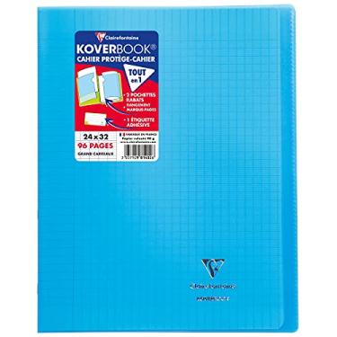 Imagem de Koverbook Caderno grampeado de 240 x 320 mm, 48 páginas, pautado, azul