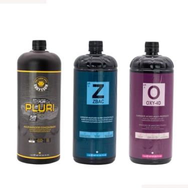 Imagem de Kit Limpeza Tapete Estofados Pluri Zbac Oxy 4d 1,5L Easytech