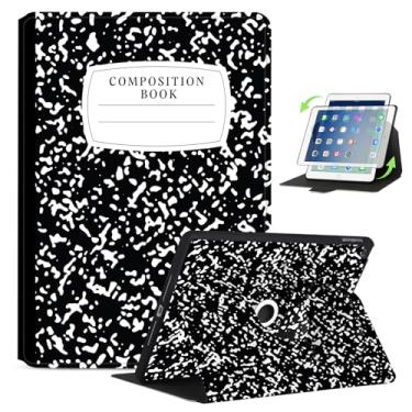 Imagem de Anpredo Capa giratória 360 para iPad de 10,2 polegadas 9ª/7ª/8ª geração, capa protetora inteligente com suporte para Apple iPad 9/7/8 Gen A2602/A2603/A2197/A2270/A2200, livro de composição