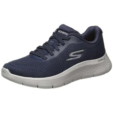 Imagem de Skechers Tênis masculino GO Walk Flex – Remark, Preto/preto, 9