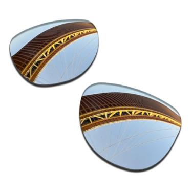 Imagem de LenzProse Lentes de reposição polarizadas de 1,5 mm para óculos de sol Oakley Frogskins XS OJ9006 53 mm, antiarranhões | Ajuste perfeito