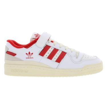 Imagem de Adidas Tênis masculino Forum 84 Low tamanho 13, cor: calçado branco/vermelho vívido/branco creme, Calçado branco/vermelho vívido/branco creme, 45