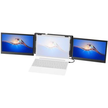 Imagem de Monitor Portatil para Notebook com Tela Dupla de 13.3" - Ofiyaa P2 Pro