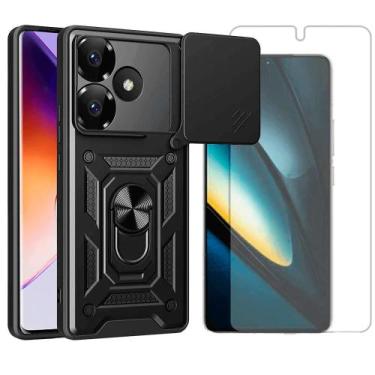 Imagem de Capa Capinha Anel Para Xiaomi Poco F6 5G + Pelicula Hidrogel - GR Glob