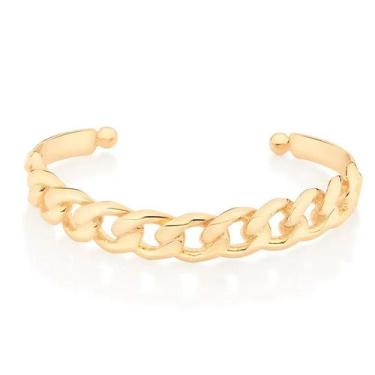 Imagem de Bracelete banhado ouro 3x 24k 18k e 22k feminina pulseira grossa corre