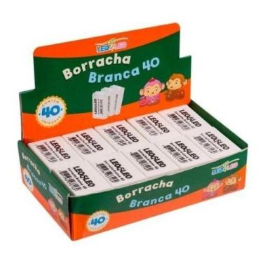 Imagem de Borracha branca 40 leo & leo - caixa c/ 40 unidades
