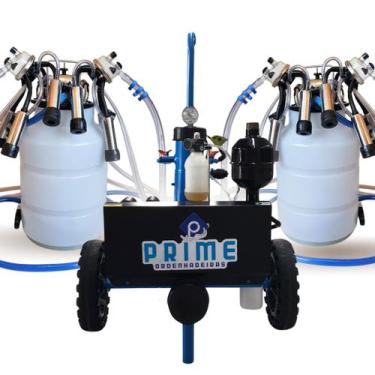 Imagem de Ordenhadeira Móvel Mecânica Bv 450, 2 Cv Com 2 Conjuntos Duplos - Prim