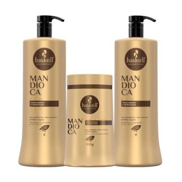 Imagem de Kit Shampoo e Condicionador e Máscara Hidratação e Fortalecimento Hask