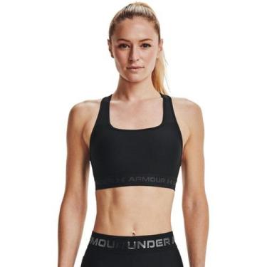 Imagem de Top Under Armour Feminino Crossback Mid, GG, Preto