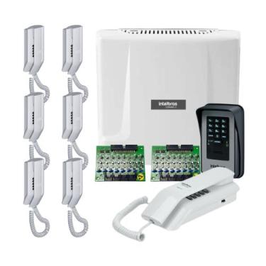 Imagem de Kit Portaria Central 16 2 Placas 8 Ramais Xpe Fit 4 Tdmi 300 - Intelbr