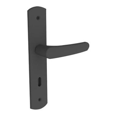 Imagem de Fechadura Interna Soprano Ipanema com Espelho, Metalix Preto - IPANEMA