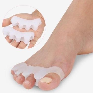 Imagem de Kit Órtese De Dedo De Silicone 4 Par De Tapete Antidesgaste De Meia Ja