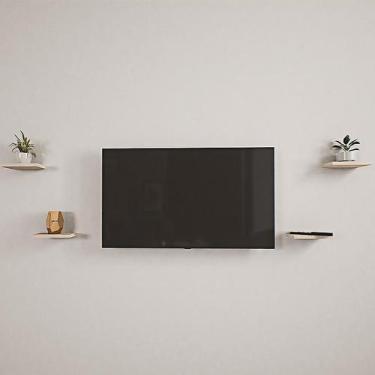 Imagem de Prateleira Decorativa Madeira Maciça 04 Prateleiras - Pinus - Ômega Su