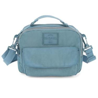 Imagem de Bolsa Up4You Crinkle Com Alça De Mão E Transversal, Azul