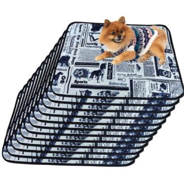 Imagem de 12 Caminhas para Cães e Gatos Dobrável 300 Lavagens 70x50 Jornal 3 Cam