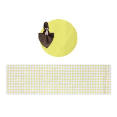Imagem de Kit Mesa Posta Sousplat Completo Com Trilho de mesa Para Páscoa Colori