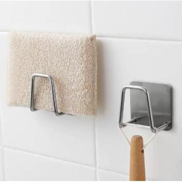 Imagem de Gancho Para Esponja Aço inoxidável Suporte Porta Bucha Pia - FERRAGENS