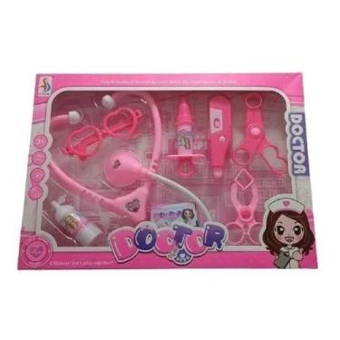 Imagem de Kit Médico Brinquedo Infantil - Brinquedo Educativo (Rosa) - toys