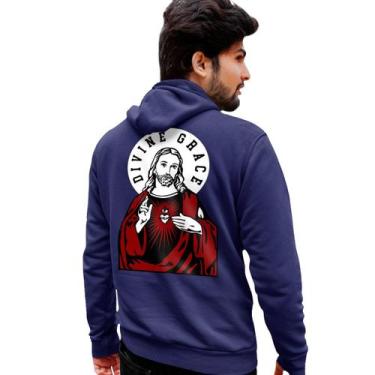 Imagem de Blusa Moletom Genuine Grit Masculino Estampado Algodão 30.1 Divine Gra