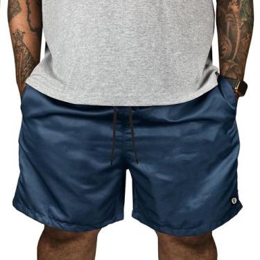 Imagem de Short Praia Masculino Extra Plus Size Com Elástico e Cordão Neon - MP 