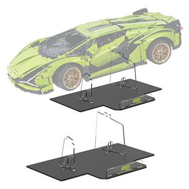 Imagem de Vaodest Acrylic Display Stand for Lego Technic Lamborghini 42115 Set, 5 MM Transparent Clear Display Holder,Design Compatible with Lego Lamborghini 42115(Display Stand Only, Not Lego Building Set)