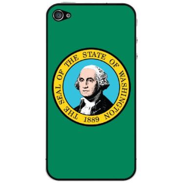 Imagem de Cellet Capa da bandeira de Washington para iPhone 4/4S - Verde
