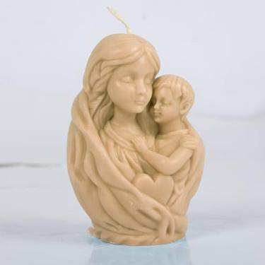 Imagem de Molde de presépio molde de resina de presépio molde de resina de Jesus molde de maria molde de mãe e bebê molde de fundição de resina moldes de silicone para vela decoração de casa molde 3D animal