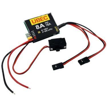 Imagem de 2-8S LiPo UBEC-8A BEC 5.2/6.0/7.4/8.4V Servo Independent Power Supply for RC Car Fixed Wing Airplane Robot