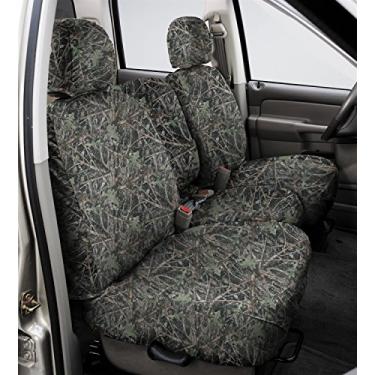 Imagem de Covercraft Capas de assento para banco traseiro com ajuste personalizado - Tecido de poliéster, verde oculto