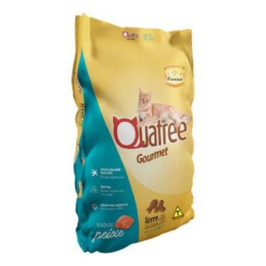 Imagem de Ração Quatree Gourmet Para Gatos Adultos Sabor Peixe 10kg